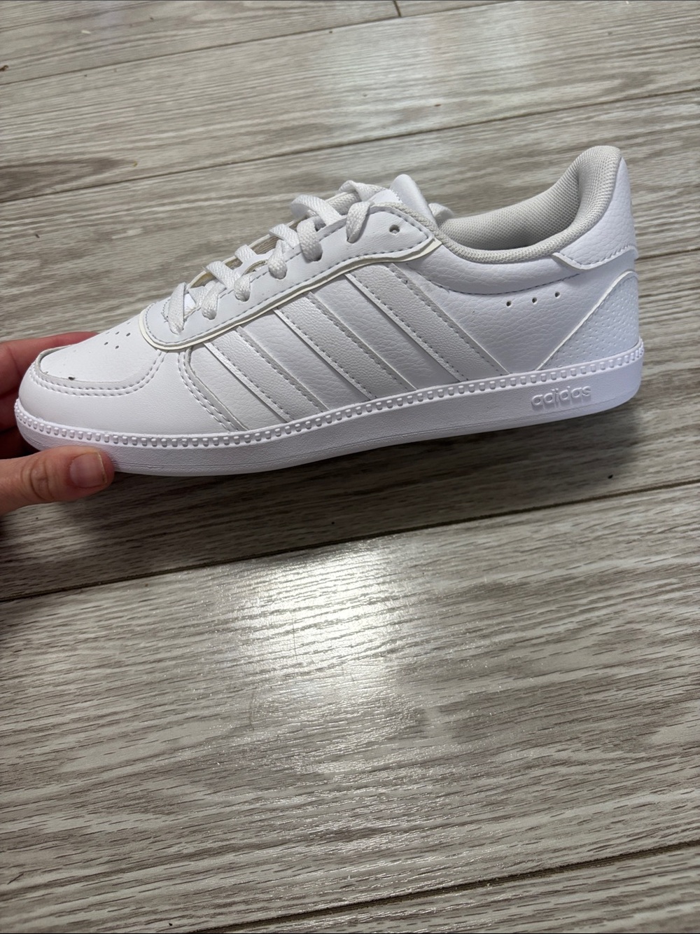 adidas All-White Low-Top Sneaker